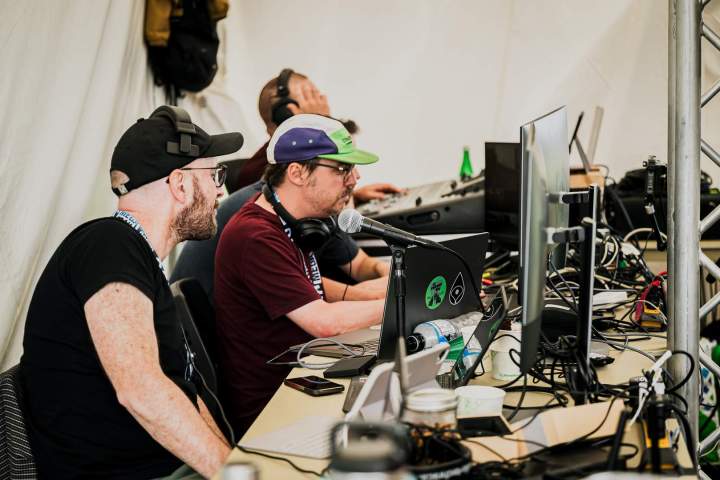 Support technique lors d'un show Québec